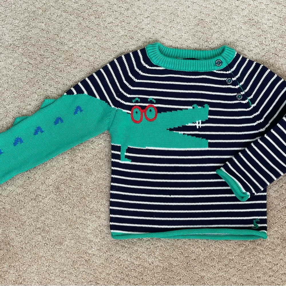Joules Alligator Sweater 9/12m